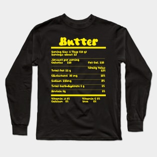 Funny Butter Nutritional Family Groovy Matching Costume Long Sleeve T-Shirt